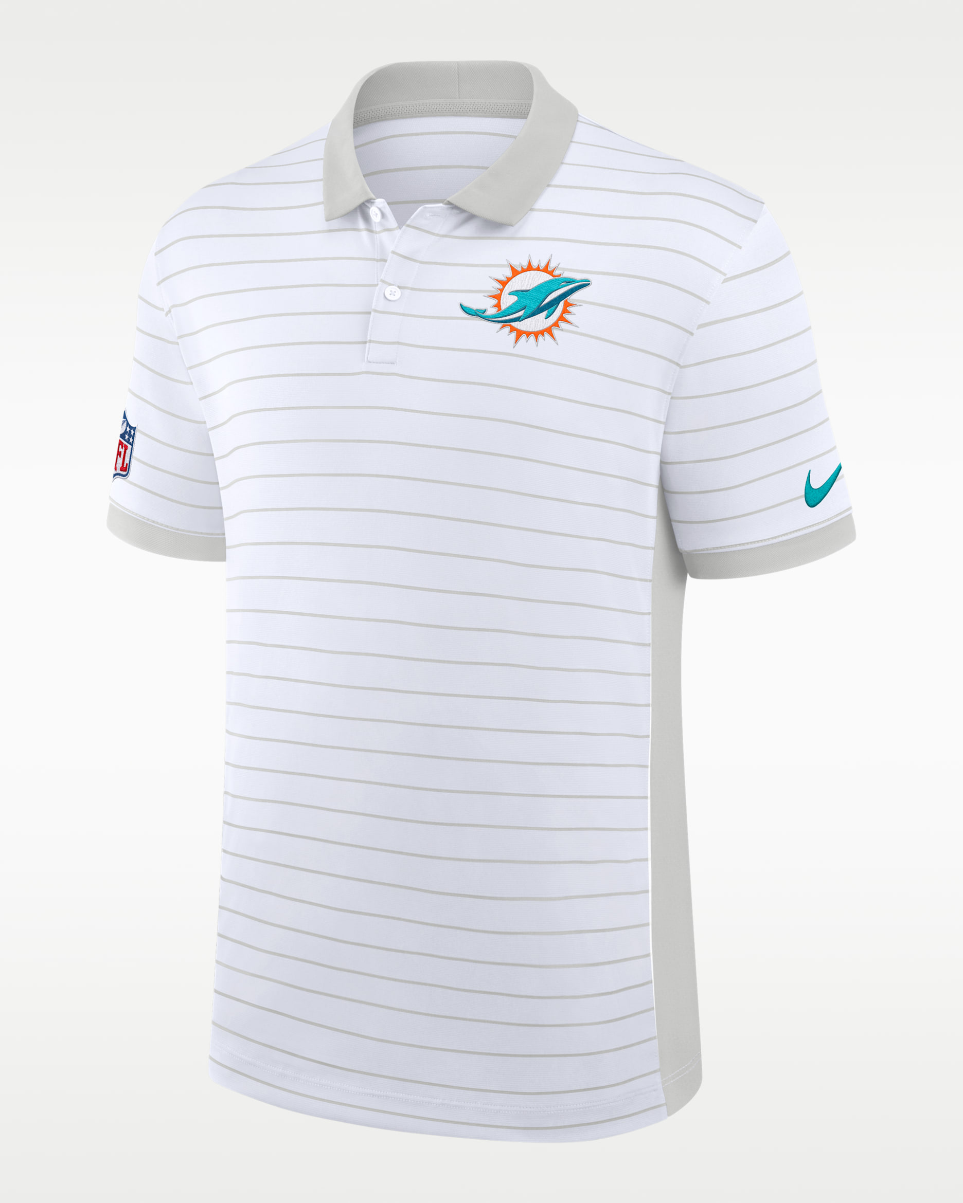 Miami Dolphins Sideline Victory Stripe Men's Nike Dri-FIT NFL Polo